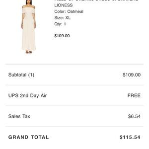 Field Of Dreams Dress in Oatmeal
LIONESS